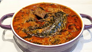 DISCOVER THE SECRET TO AUTHENTIC OFE AKWU BANGA STEW NIGERIAN DELICACY [upl. by Ecined485]