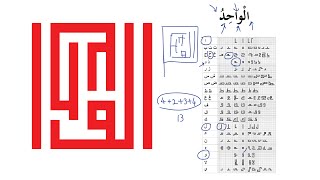 How to make Kufic Style Calligraphic Art  Square calligraphy 99 Names of Allah Contemporary Art [upl. by Vel]