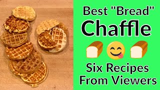 Best Bread Chaffle Recipes Compared  Six Viewer Submissions including quotWonder Breadquot [upl. by Ahsekram]