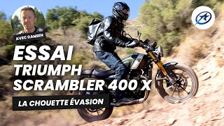 Triumph Scrambler 400 X  Essai 2024 [upl. by Naerb]