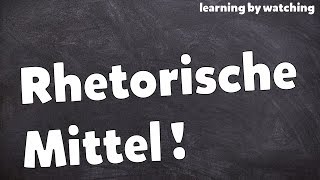 Rhetorische Mittel in Deutsch analysieren [upl. by Amadus]