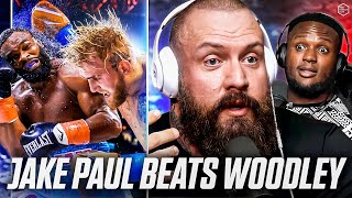 JAKE PAUL BEATS TYRON WOODLEY  Live Reactions [upl. by Verla]