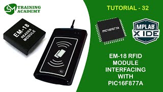 Interfacing EM18 RFID module with PIC16F877A microcontroller [upl. by Isabel836]