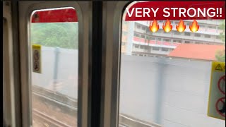 VERY STRONG SMRT C151 059060 Bukit Gombak to Jurong East [upl. by Eanad689]