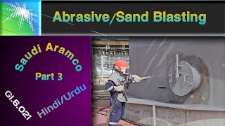 Sand Blasting Hindi  Abrasive Blasting Hindi Urdu  Aramco Safety officer Hindi Urdu [upl. by Lucky]