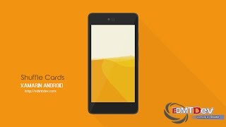 Xamarin Android Tutorial  Shuffle Cards [upl. by Jeconiah]