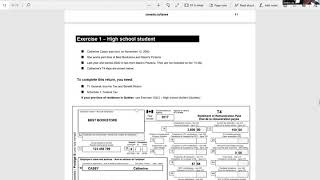 Filling out a Canadian Income Tax Form T1 General and Schedule 1 using 2017 as an Example [upl. by Ximena]