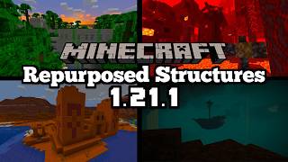 NEW Repurposed Structures Mod  Minecraft 1211 Mod Showcase [upl. by Ciprian]