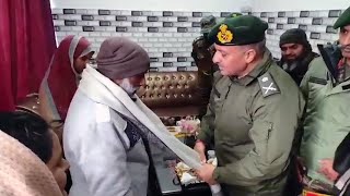 Poonch GOC 25 Infantry Div Visits Residence Of Martyr Abdul Majid [upl. by Valenka]