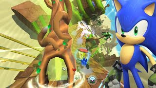 Sonic Forces Speed Battle Boscage maze Sonic Gameplay HD widescreen [upl. by Enrahs168]