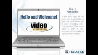 Securus Video Visitation Step 4 Participate in a visit [upl. by Nnylrac]