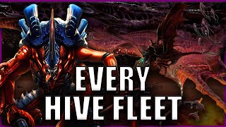 Every Single Tyranid Hive Fleet EXPLAINED By An Australian  Warhammer 40k Lore [upl. by Alahsal509]