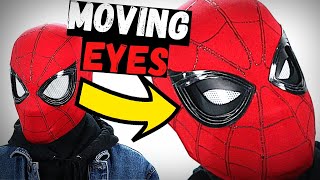 FUNCTIONAL SpiderMan Mask With MECHANICAL LENSES DIY No Electronics [upl. by Nahgam876]