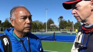 Samoa mens hockey coach Taiva Ah Young pre Australia game [upl. by Ros384]