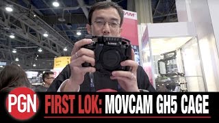 FIRST LOK Movcam cage for Panasonic Lumix GH5 at NAB 2017 [upl. by Kuster]