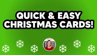 Easy DIY Christmas Cards Using Stampin Up Mini Scrapbook Supplies [upl. by Repsag368]