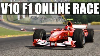 Assetto Corsa  AWESOME V10 F1 Online Race [upl. by Akiria]