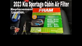 How to replace Kia Sportage cabin air filter 2022  2024 [upl. by Ettennaj789]