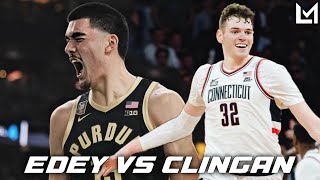 Future NBA BIG’s GO AT IT For The NCAA Title🔥  Zach Edey vs Donovan Clingan  Full Highlights [upl. by Craner255]