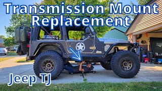 How To Replace Your Transmission Mount  Jeep TJ [upl. by Melisent919]