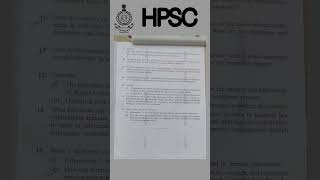 Question paper of HPSC Senior Scientific officer Scene of crime hpsc exam 2024 [upl. by Pollak]