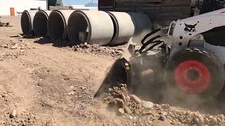 Tilt Dozer Blade TDB210 on a ssl Bobcat [upl. by Rance]