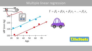 Multiple linear regression  explained with two simple examples [upl. by Ahsasal]