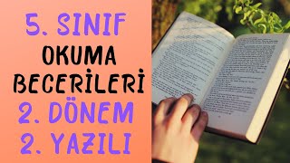 5 Sınıf Okuma Becerileri 2 Dönem 2 Yazılı [upl. by Burke]