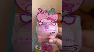 Unboxing creme shop x hello kitty strawberry rose latte macaron lip balm 🫶🏻✨💕 thecremeshop cute [upl. by Fezoj509]