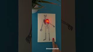 DIY “Skeleton heart” interactive card Easy and fun paper electronics project for beginners [upl. by Alenson]