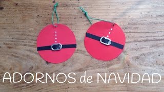 Adornos de navidad de PAPA NOEL  Manualidades de navidad para niños [upl. by Psyche]