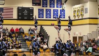 Cheerleading Rochester at Adams Invite round 3 in 2023 [upl. by Eednac23]