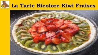 La tarte bicolore kiwi fraises recette facile [upl. by Yssirhc610]