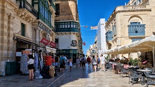 Walking in Valletta Malta 4K Utra HD [upl. by Nira544]