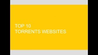 Top 10 torrent websites 2019 [upl. by Secundas484]