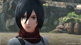 ATTACK ON TITAN 2  All 100 MIKASA Friendship Cutscenes Special Interactions PS4 Pro [upl. by Akimehs926]