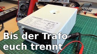 Der Trenntrafo Demonstration und Erklärung [upl. by Quintana828]