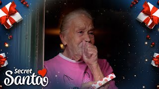 A Secret Santa surprises a stunned grandmother who walks everywhere amp is raising two grandchildren [upl. by Doowrehs]