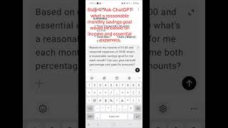 Master Your Money 💰 with ChatGPT Create a Budget Today 📊 [upl. by Ayomat]