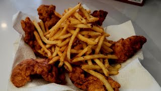 WOW What A Delicious Chicken Tenders And Fries  YESFOODROMEO [upl. by Myrle]