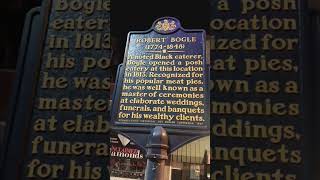 Robert Bogle Historical Marker at Craftsman Row Saloon Philly [upl. by Walden465]