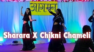 SHARARA X CHIKNI CHAMELI  Freshers Dance performance by Sanjukta and Rupali Mishra 💃 [upl. by Ytsenoh]