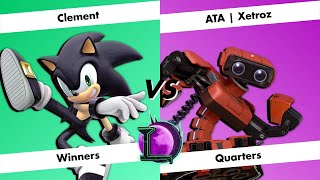 Lunacity 9 Winners Quarters  Clement Sonic vs ATA  Xetroz ROB  SSBU [upl. by Osicnarf788]