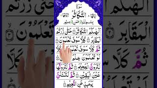 Surah Al Takasur Full II By Sheikh Shuraim With Arabic Text [upl. by Malvina60]