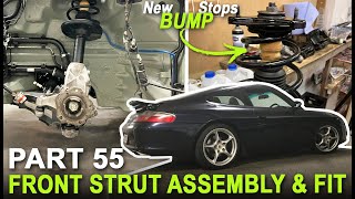 Porsche 911 996 Restoration  Front Strut Installation  Part 55 [upl. by Semmes124]