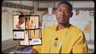 DAVID ALABA designs Real Madrids new home kit  202324 [upl. by Hildegaard]