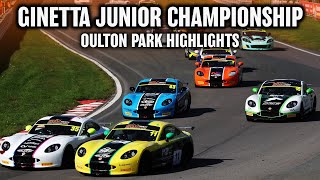 HIGHLIGHTS  2024 Ginetta Junior Championship  Oulton Park  All Races [upl. by Enelyak]