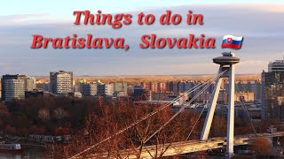 Things to do in Bratislava Slovakia 🇸🇰  Hidden Gem in Europe  Day trip from Vienna [upl. by Neyr]