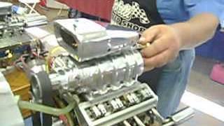 miniature model blown blower V8 engine motor new [upl. by Malanie]