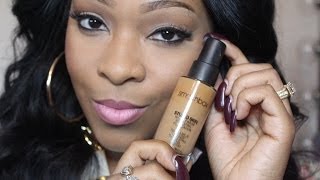 Flawless Foundation For Very Oily Skin SmashBox Studio Skin 15HR Wear FoundationDemo [upl. by Mccowyn]